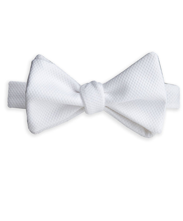 david donahue HT8110110 | White Pique Self-tie Bow Tie Accessories