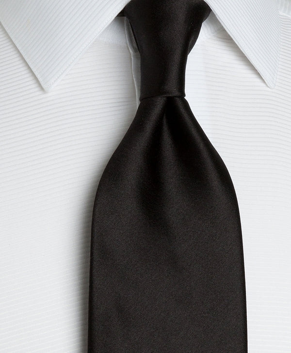 David Donahue NT11100002 | Duchesse Satin Solid Neck Tie Accessories