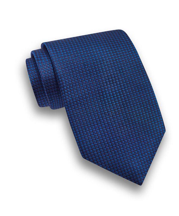 david donahue NTR09090423 | Blue & Navy Micro Jacquard Tie Accessories