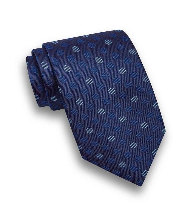 david donahue NTR09286412 | Navy Dot Jacquard Tie Accessories