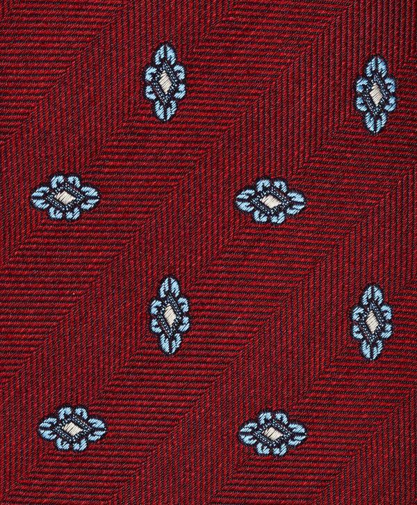 David Donahue NTR09292615 | Merlot Neat Jacquard Tie Accessories