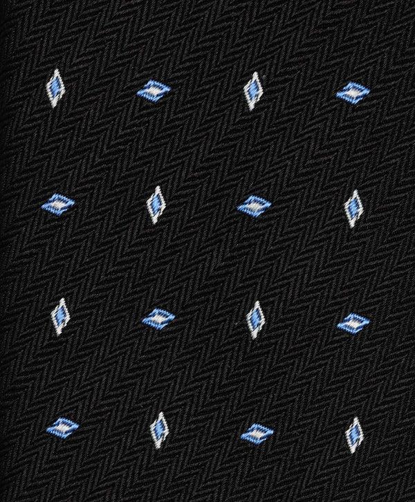 David Donahue NTR09294002 | Black Neat Jacquard Tie Accessories