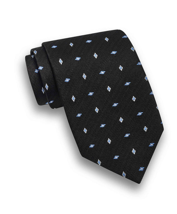 david donahue NTR09294002 | Black Neat Jacquard Tie Accessories
