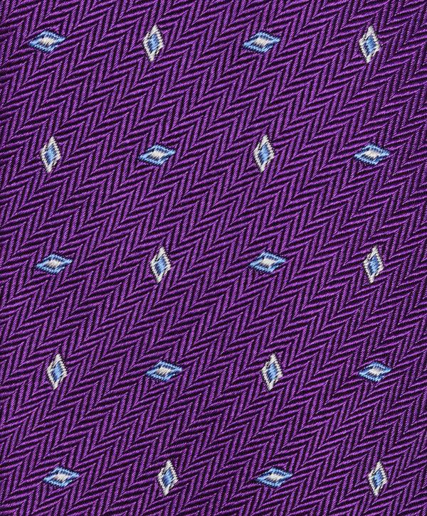 David Donahue NTR09294500 | Purple Neat Jacquard Tie Accessories