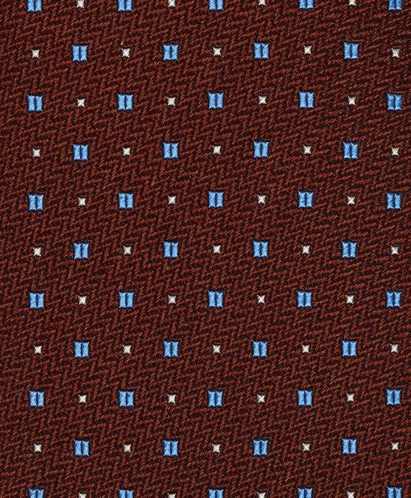 David Donahue NTR09297212 | Chocolate Neat Jacquard Tie Accessories