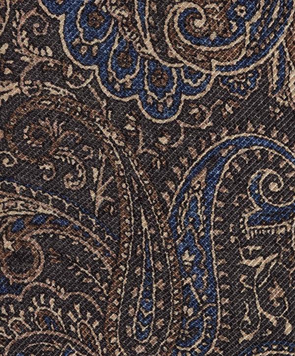 David Donahue NTR09599010 | Charcoal Paisley Print Tie Accessories