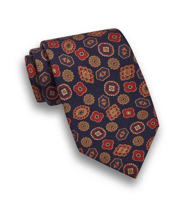 david donahue NTR09696412 | Navy Geometric Madder Tie Accessories
