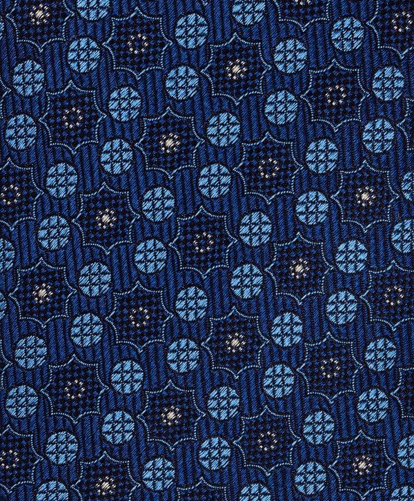 David Donahue NTR09699412 | Navy Geometric Jacquard Tie Accessories