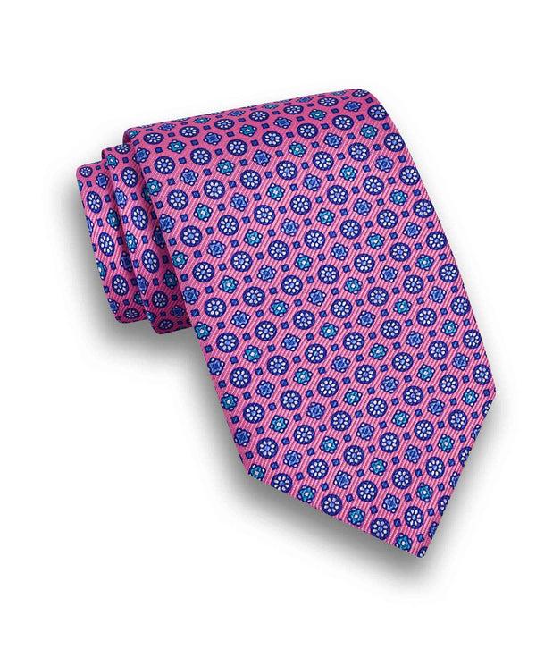 david donahue NTR10298650 | Pink Neat Print Tie Accessories