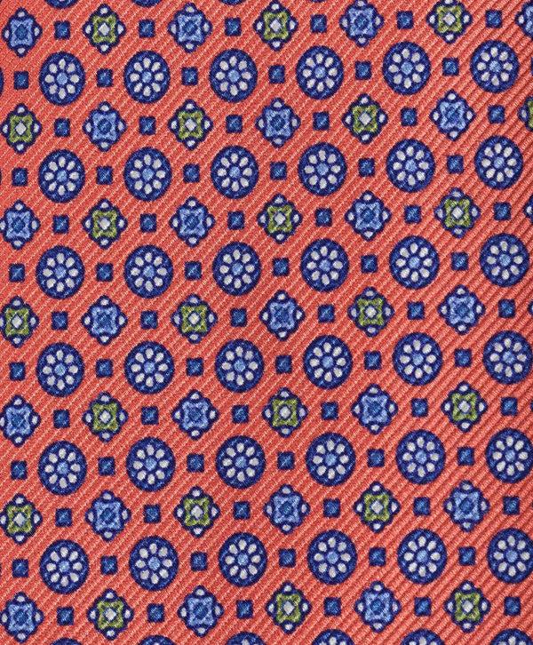 David Donahue NTR10298830 | Melon Neat Print Tie Accessories