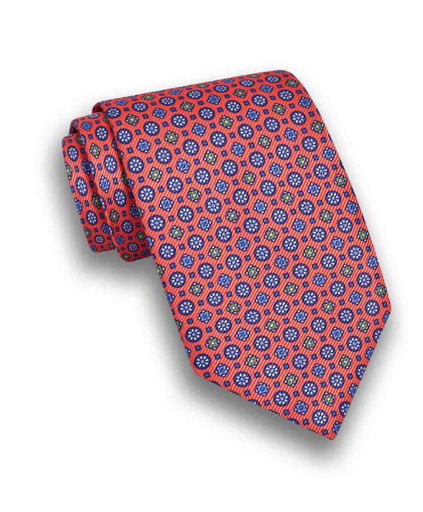 david donahue NTR10298830 | Melon Neat Print Tie Accessories