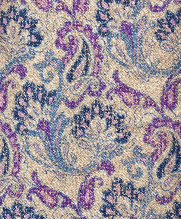 David Donahue NTR10597500 | Purple Paisley Print Tie Accessories