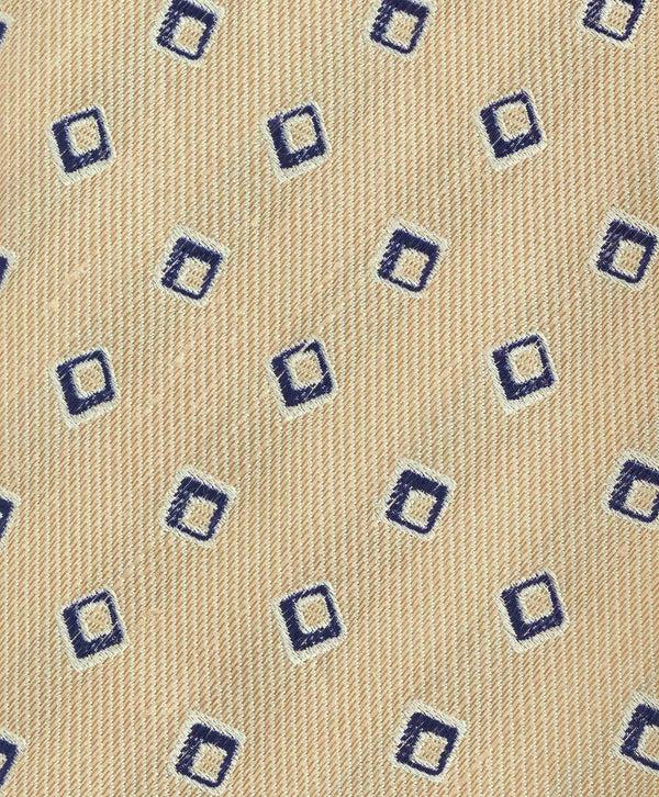 David Donahue NTR10693285 | Sand Linen Geo Jacquard Tie Accessories