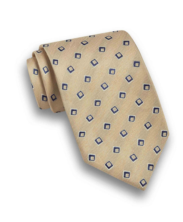 david donahue NTR10693285 | Sand Linen Geo Jacquard Tie Accessories