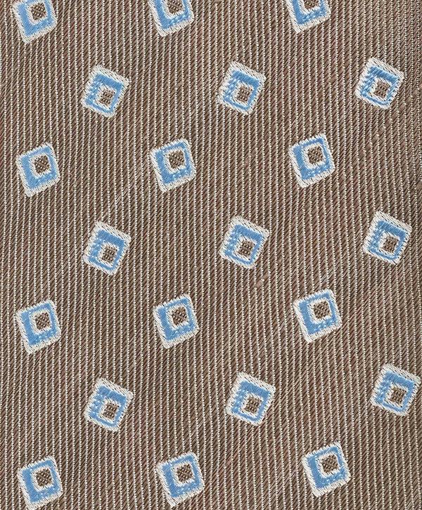 David Donahue NTR10693292 | Dune Linen Geo Jacquard Tie Accessories