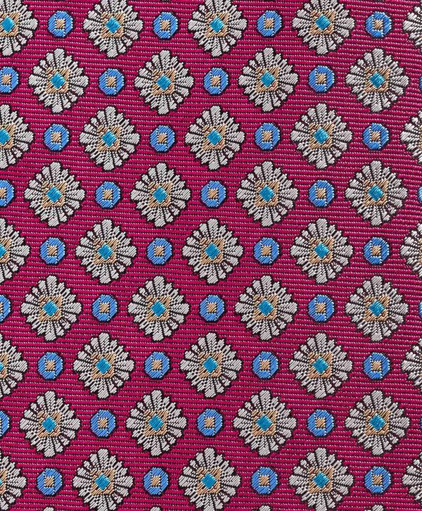 David Donahue NTR10697652 | Berry Geometric Jacquard Tie Accessories