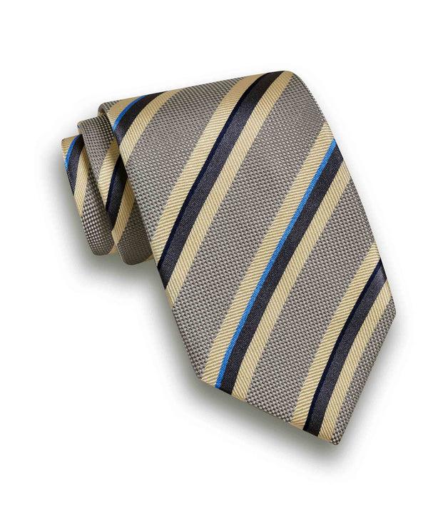 david donahue NTR10996020 | Gray Stripe Jacquard Tie Accessories
