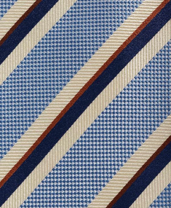 David Donahue NTR10996423 | Blue Stripe Jacquard Tie Accessories