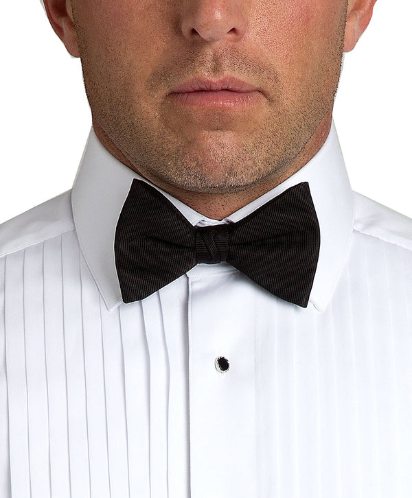 David Donahue PT110001 | Black Faille Pre-tied Bow Accessories