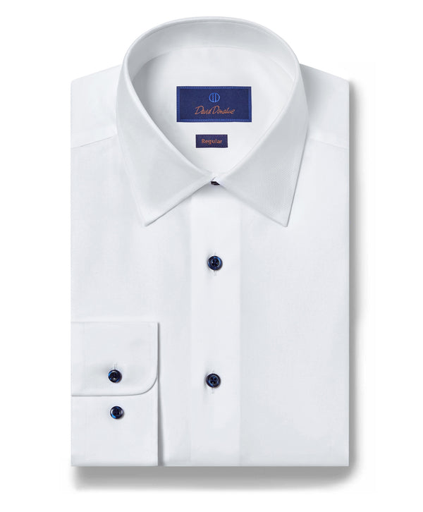 david donahue RBCBB4130110 | Super Fine Twill Dress Shirt Shirt