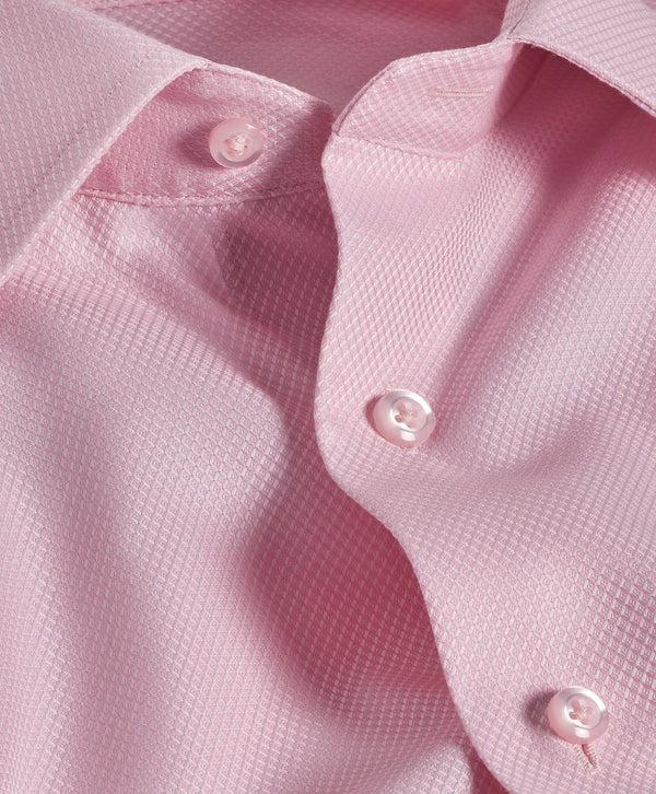 David Donahue RBSP10000650 | Pink Diamond Dobby Dress Shirt Shirt