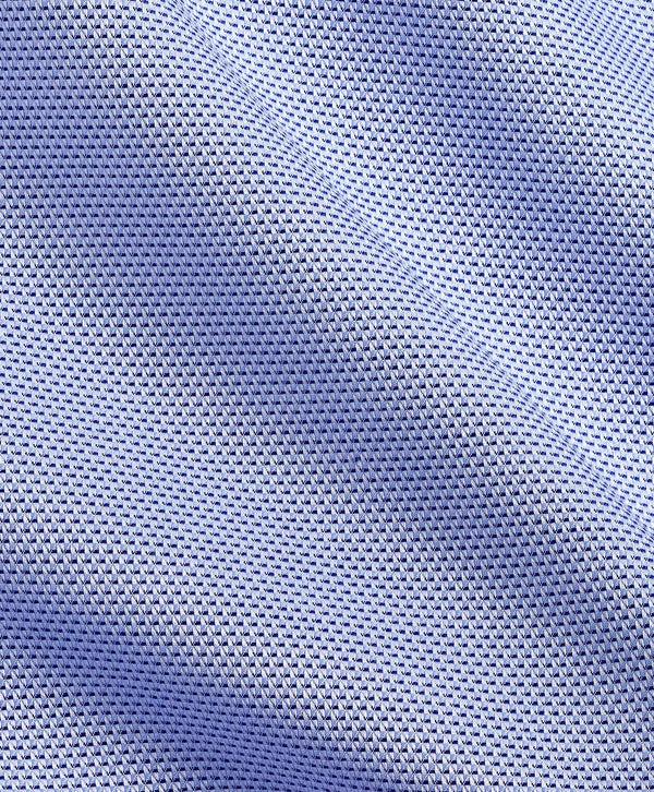 David Donahue RBSP10004423 | Blue Micro Dobby Dress Shirt Shirt