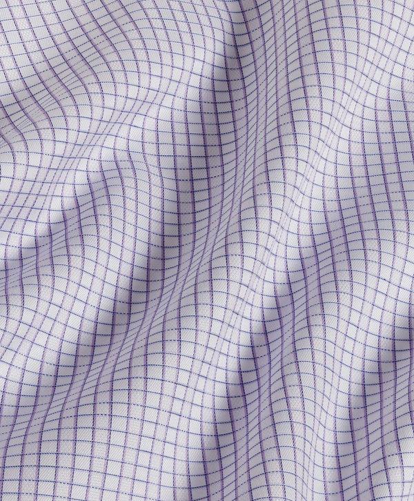 David Donahue RBSP10837553 | Lilac & Sky Dobby Check Dress Shirt Shirt