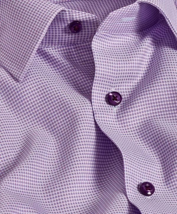 David Donahue RBSP11004652 | Berry Micro Dobby Dress Shirt Shirt