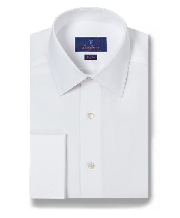 david donahue RFCSP6110110 | White Broadcloth French Cuff Dress Shirt Shirt