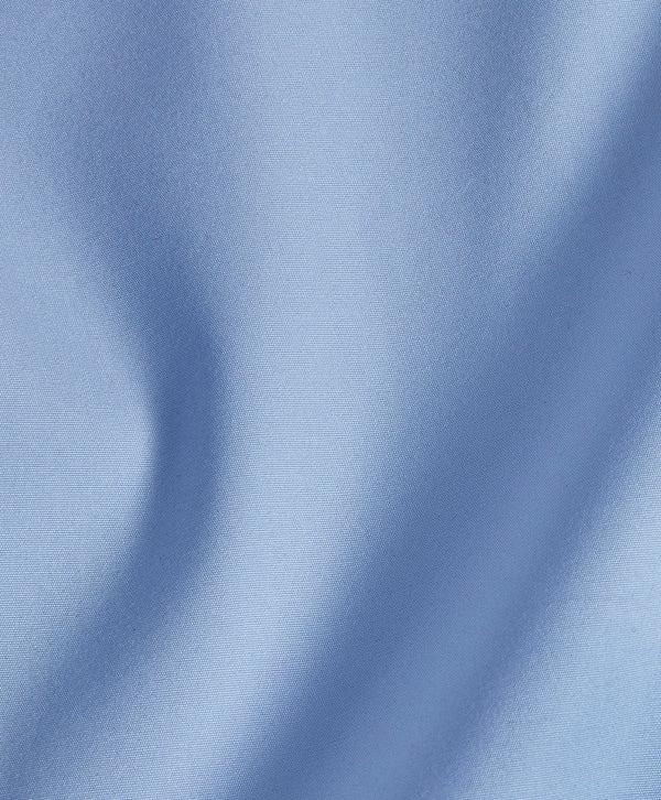 David Donahue RFCSP6110423 | Blue Broadcloth French Cuff Dress Shirt Shirt