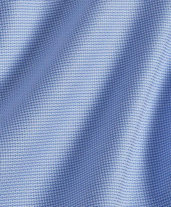 David Donahue SBSP10005423 | Blue Micro Dobby Dress Shirt Shirt