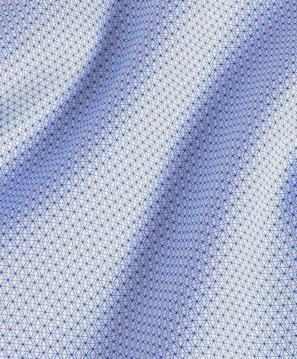 David Donahue SBSP11006454 | Sky Micro Print Dress Shirt Shirt