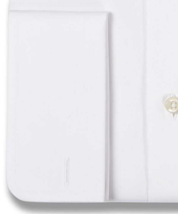 David Donahue SFCSP6110110 | White Broadcloth French Cuff Dress Shirt Shirt