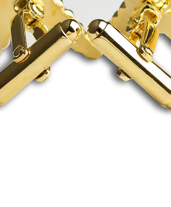 David Donahue SS806313 | Onyx & Gold Plated Sterling Stud Set Accessories