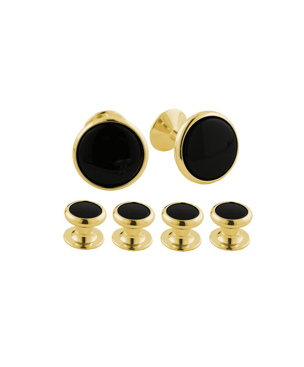 david donahue SS854909 | Onyx & Brass Stud Set Accessories