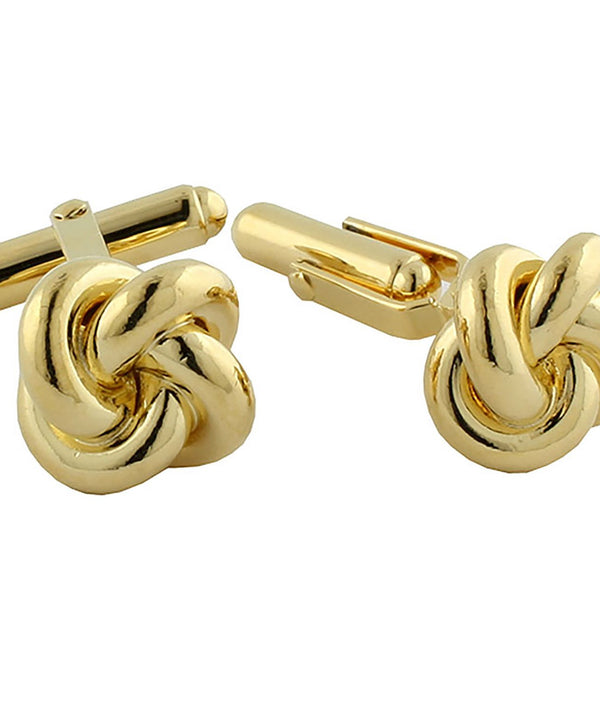 David Donahue SS861413 | Gold Plated Sterling Silver Knot Stud Set Accessories
