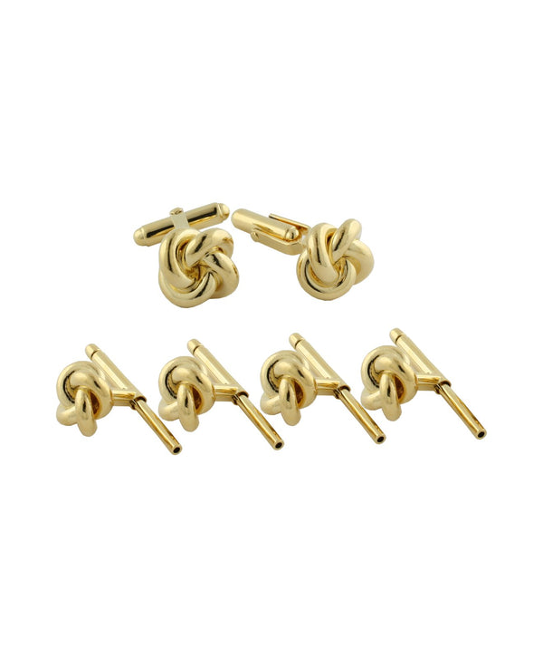 david donahue SS861413 | Gold Plated Sterling Silver Knot Stud Set Accessories