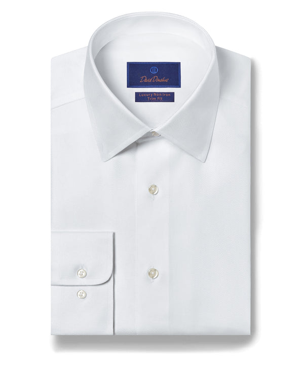 david donahue TBCSP3100110 | White Non-Iron Dress Shirt Shirt