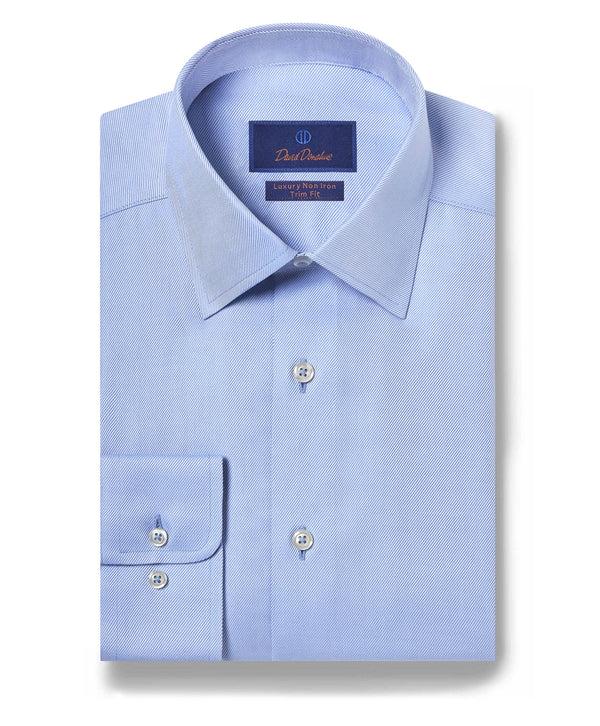david donahue TBCSP3100454 | Sky Blue Non-Iron Dress Shirt Shirt