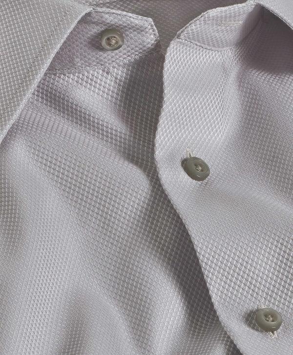 David Donahue TBSP10000025 | Pearl Diamond Dobby Dress Shirt Shirt
