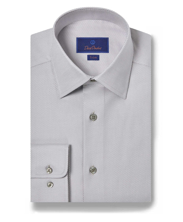 david donahue TBSP10000025 | Pearl Diamond Dobby Dress Shirt Shirt