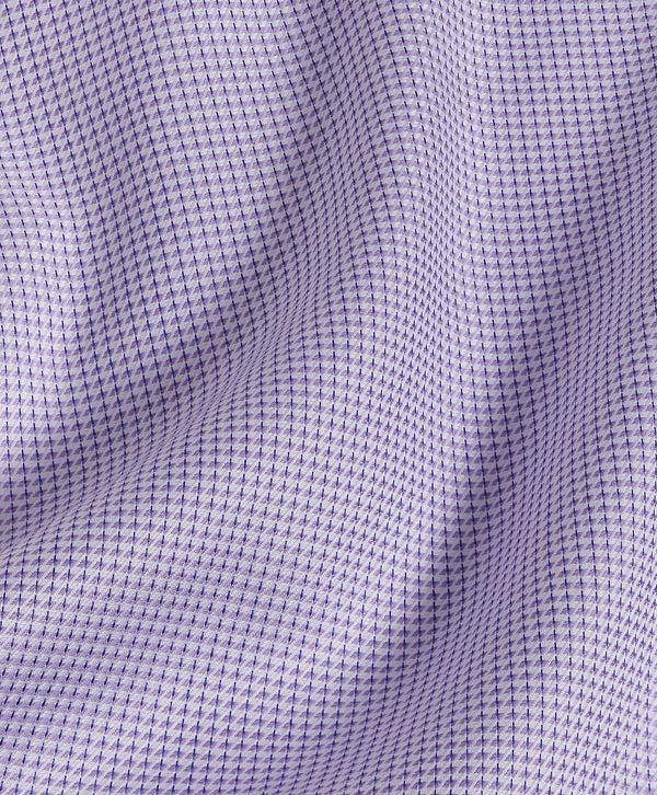 David Donahue TBSP10027534 | Lilac Geometric Dobby Dress Shirt Shirt