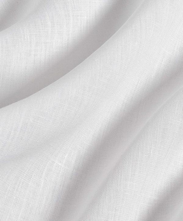 David Donahue TBSP10104110 | White Linen Dress Shirt Shirt
