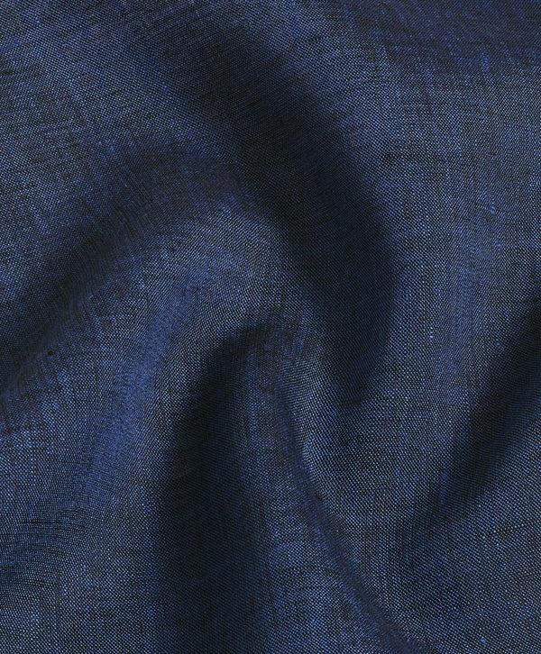David Donahue TBSP10104412 | Navy Linen Dress Shirt Shirt