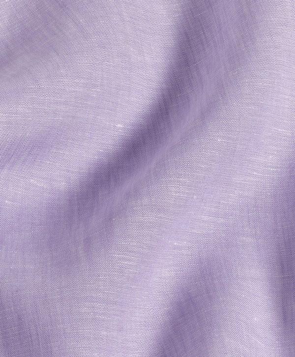 David Donahue TBSP10104534 | Lilac Linen Dress Shirt Shirt