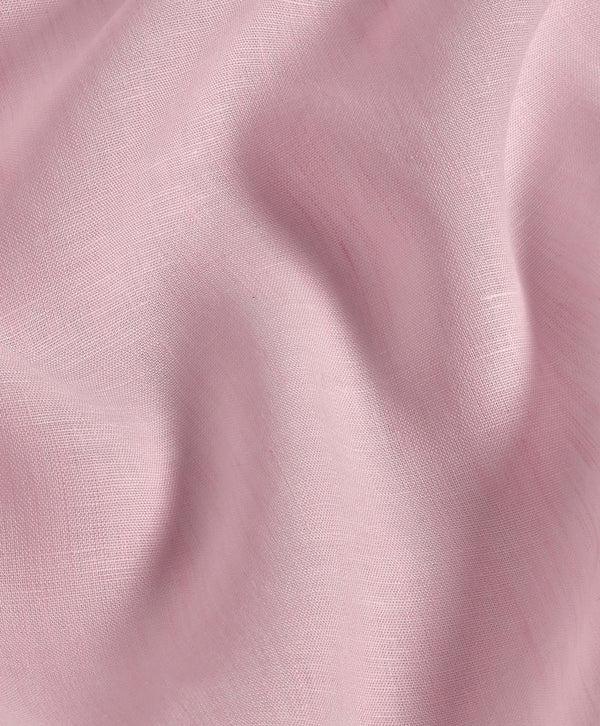 David Donahue TBSP10104650 | Pink Linen Dress Shirt Shirt