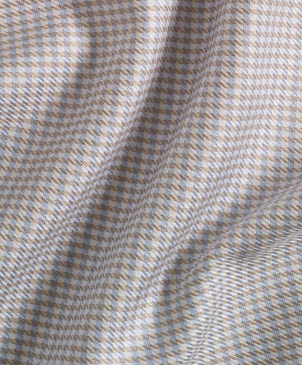 David Donahue TBSP10800489 | Sky & Dune Twill Check Dress Shirt Shirt