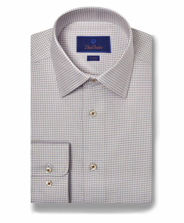 david donahue TBSP10800489 | Sky & Dune Twill Check Dress Shirt Shirt