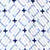 David Donahue TBSP11205135 | White & Blue Geometric Print Dress Shirt Shirt