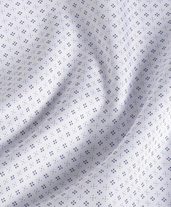 David Donahue TBSP11214402 | Blue & Sky Neat Print Dress Shirt Shirt